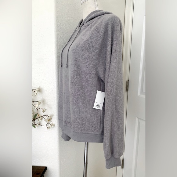 SO Clothing Perfectly Soft Sherpa Gray Hoodie - Picture 5 of 12